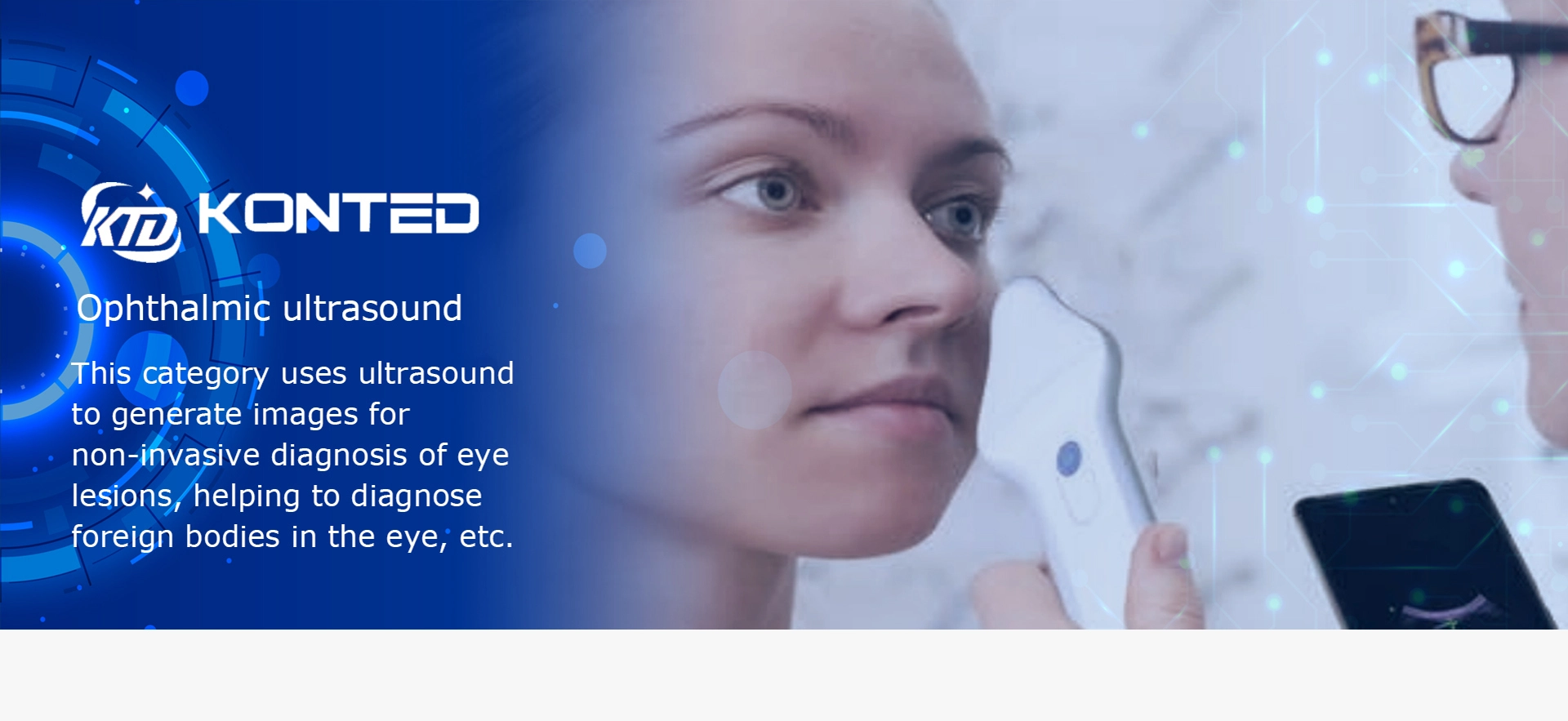 Ultrasuoni wireless oftalmici